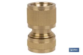 COFAN 90014021L - CONECTOR MANGUERA LATÓN 3/4' (19 MM)