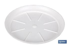 COFAN 90015370S - PLATO MACETA"ALTEA"(MODELO D.11CM)C.BLANCO