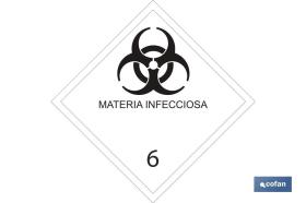 COFAN MP18AD100100 - SENAL ADHESIVA MAT.PELIGROSAS 100X100
