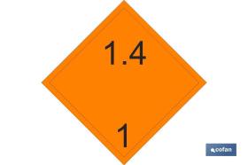 COFAN MP2AD100100 - SENAL ADHESIVA MAT.PELIGROSAS 100X100