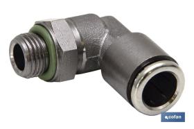 COFAN 05331014 - CODO MACHO CILÍNDRICO GIRATORIO TEA T-10 R-1/4