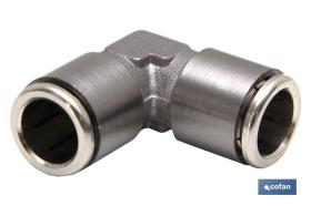 COFAN 05350012 - UNIÓN EN CODO TUBO-TUBO TEA M-12