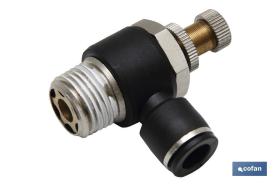 COFAN 05400418 - REGULADOR CÓNICO UNIDIRECCIONAL PARA CILINDRO T-4 R-1/8