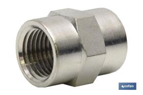 COFAN 06330034 - MANGUITO H-H LATÓN NIQUELADO R-3/4