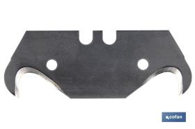 COFAN 09514353 - PACK 5 CUCHILLAS TIPO GANCHO CUTTER ZAMAK
