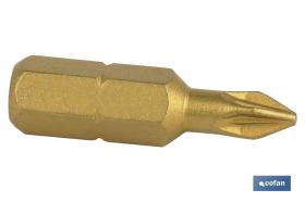 COFAN 09520006U - PUNTA DE TITANIO 1/4 50 MM PZ-3 VENTA UNITARIA