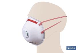 COFAN 11000235 - MASCARILLA PROTEC. C/VALVULA CE FFP3 NR