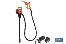 COFAN 31001103 - BOMBA ELÉCTRICA + PISTOLA BIDÓN 50/200L RECARGABLE 18.5V