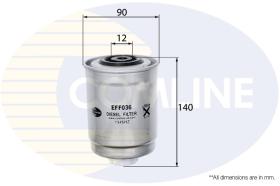  EFF036 - FILTRO COMBUSTIBLE