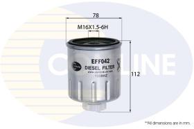  EFF042 - FILTRO COMBUSTIBLE