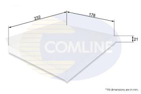 COMLINE EKF103 - FILTRO HABITáCULO