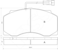FERODO FRENOS FCV1042 - PASTILLA FRENO-COM/IND DAF 55
