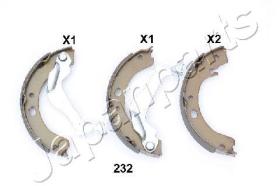 JAPANPARTS GF232AF - JAPAN JGO ZAPATAS FRENO TOYOTA