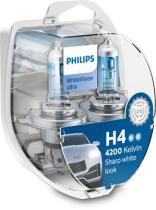 PHILIPS 12342WVUSM - H4 WHITEVISION ULTRA 12V 60/55W P43T-38