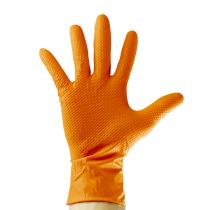  53551 - GUANTES NARANJAS DESECHABLES DE NITRILO T:M 7,0MIL (100 UDS.