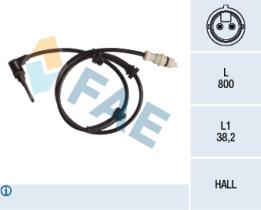 FAE 78243 - SENSOR REVOLUCIONES RUEDA - ABS