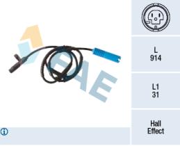 FAE 78293 - SENSOR REVOLUCIONES RUEDA - ABS