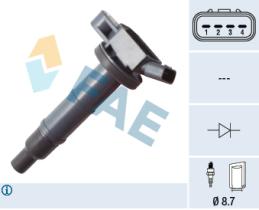 FAE 80344 - BOBINA DE ENCENDIDO