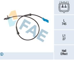 FAE 78302 - SENSOR REVOLUCIONES RUEDA - ABS