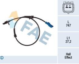 FAE 78333 - SENSOR REVOLUCIONES RUEDA - ABS