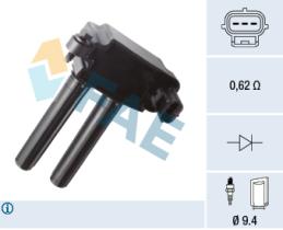 FAE 80443 - BOBINA DE ENCENDIDO