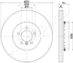 JAPANPARTS DI0116 - JAPAN BRAKE DISC