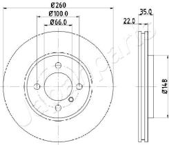 JAPANPARTS DI0158 - JAPAN BRAKE DISC