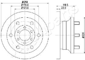 JAPANPARTS DI0256 - JAPAN BRAKE DISC