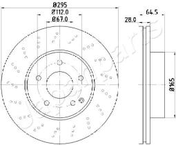 JAPANPARTS DI0519 - JAPAN BRAKE DISC