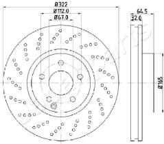 JAPANPARTS DI0520 - JAPAN BRAKE DISC