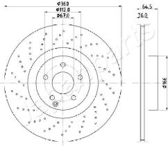 JAPANPARTS DI0527 - JAPAN BRAKE DISC