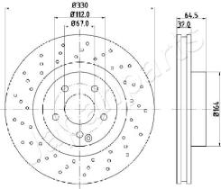 JAPANPARTS DI0541 - JAPAN BRAKE DISC