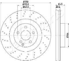 JAPANPARTS DI0543 - JAPAN BRAKE DISC