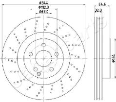 JAPANPARTS DI0558 - JAPAN BRAKE DISC