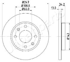 JAPANPARTS DI0630 - JAPAN BRAKE DISC