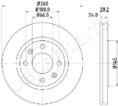 JAPANPARTS DI0632 - JAPAN BRAKE DISC