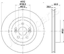 JAPANPARTS DI0701 - JAPAN BRAKE DISC