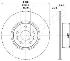 JAPANPARTS DI0706 - JAPAN BRAKE DISC