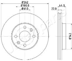 JAPANPARTS DI0709 - JAPAN BRAKE DISC
