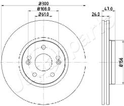 JAPANPARTS DI0712 - JAPAN BRAKE DISC