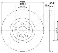 JAPANPARTS DI0900 - JAPAN BRAKE DISC