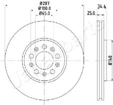 JAPANPARTS DI0901 - JAPAN BRAKE DISC