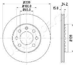 JAPANPARTS DI0904 - JAPAN BRAKE DISC