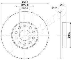 JAPANPARTS DI0906 - JAPAN BRAKE DISC