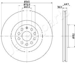 JAPANPARTS DI0908 - JAPAN BRAKE DISC