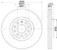 JAPANPARTS DI0909 - JAPAN BRAKE DISC