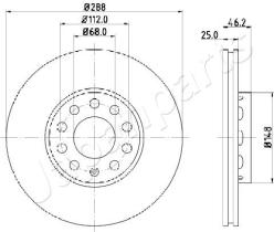 JAPANPARTS DI0910 - JAPAN BRAKE DISC