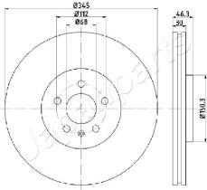 JAPANPARTS DI0912 - JAPAN BRAKE DISC
