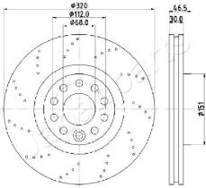 JAPANPARTS DI0913 - JAPAN BRAKE DISC