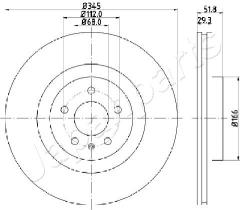JAPANPARTS DI0918 - JAPAN BRAKE DISC